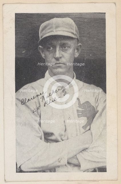 Clarence Walker, L.F. Phil - A., from Baseball strip cards (W575-2), ca. 1921-22. Creator: Unknown.