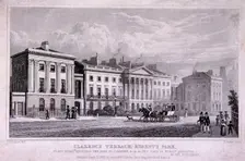 Clarence Terrace, Regent's Park, Marylebone, London, 1827. Artist: Thomas Barber