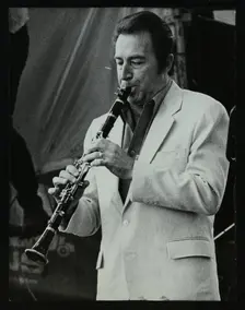 Clarinetist Buddy DeFranco at the Capital Radio Jazz Festival, Knebworth, Hertfordshire, 1981. Creator: Denis Williams