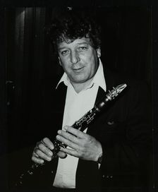 Clarinetist John Denman at the Bass Clef, London, 1985. Creator: Denis Williams