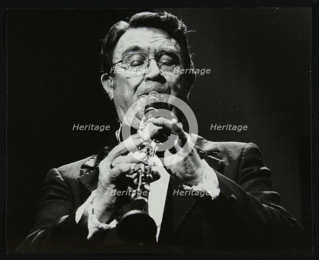 Clarinetist Johnny Mince, Stevenage, Hertfordshire, 1984. Creator: Denis Williams.