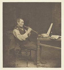 Clarionet Player, c. 1897. Creator: John E. Dumont