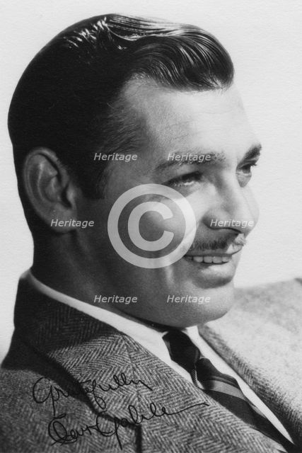 Clark Gable (1901-1960), American actor, c1930s. Artist: Unknown