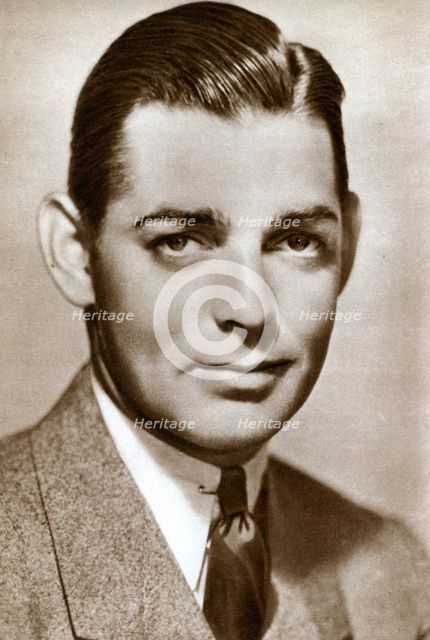 Clark Gable, American actor, 1933. Artist: Unknown