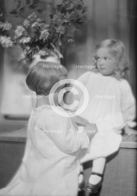 Clark, Eunice and Eleanor, portrait photograph, 1915. Creator: Arnold Genthe.