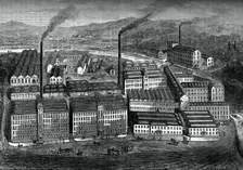 Clark's Anchor Thread Works, Paisley, Scotland, c1880