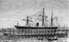 Clark's hydraulic lift, Bombay, c1880