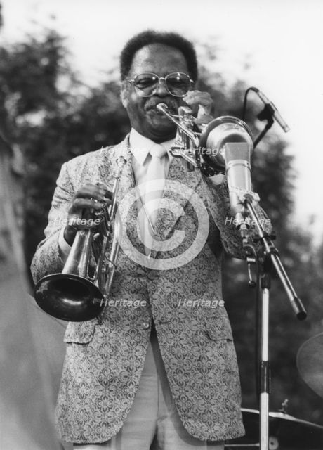 Clark Terry, Capital Radio Jazz Festival, 1981. Creator: Brian Foskett.