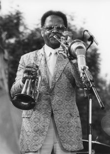 Clark Terry, Capital Radio Jazz Festival, 1981. Creator: Brian Foskett