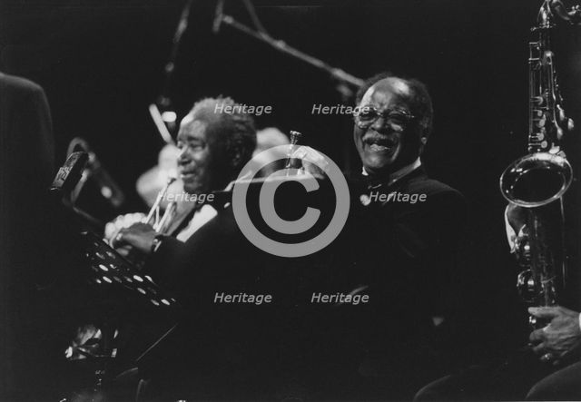 Clark Terry and Harry "Sweets" Edison, Lionel Hampton and his Gold..., North Sea Jazz Festival, 1994 Creator: Brian Foskett.