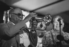 Clark Terry and Jack Sheldon, The March of Jazz, Clearwater Beach, Florida, 2000. Creator: Brian Foskett