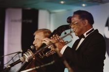 Clark Terry and Red Mitchell, Jazz Inn Party, Nordwijk, Netherlands, 1989. Creator: Brian Foskett