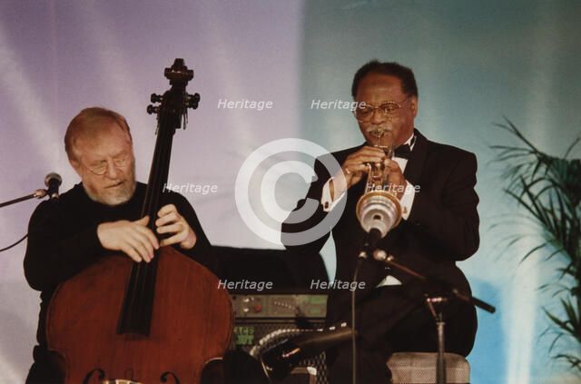 Clark Terry and Red Mitchell, Jazz Inn Party, Nordwijk, Netherlands, 1989. Creator: Brian Foskett.