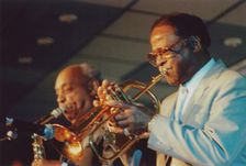 Clark Terry, Jazz Inn Party, Holland, 1989. Creator: Brian Foskett