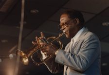 Clark Terry, Jazz Inn Party, Nordwijk, Netherlands, 1989. Creator: Brian Foskett