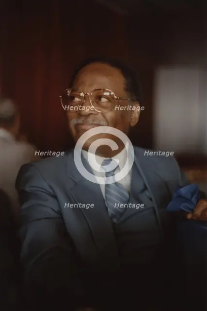 Clark Terry, Jazz Inn Party, Nordwijk, Netherlands, 1989. Creator: Brian Foskett.