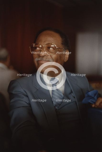 Clark Terry, Jazz Inn Party, Nordwijk, Netherlands, 1989. Creator: Brian Foskett.