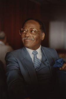 Clark Terry, Jazz Inn Party, Nordwijk, Netherlands, 1989. Creator: Brian Foskett