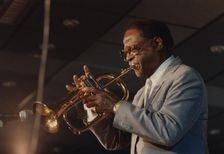Clark Terry, Jazz Inn Party, Nordwijk, Netherlands, 1989. Creator: Brian Foskett