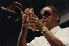 Clark Terry, Jazz Inn Party, North Sea Jazz Festival, The Hague, the Netherlands, 1992. Creator: Brian Foskett