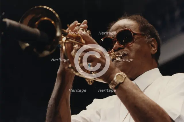 Clark Terry, Jazz Inn Party, North Sea Jazz Festival, The Hague, the Netherlands, 1992. Creator: Brian Foskett.