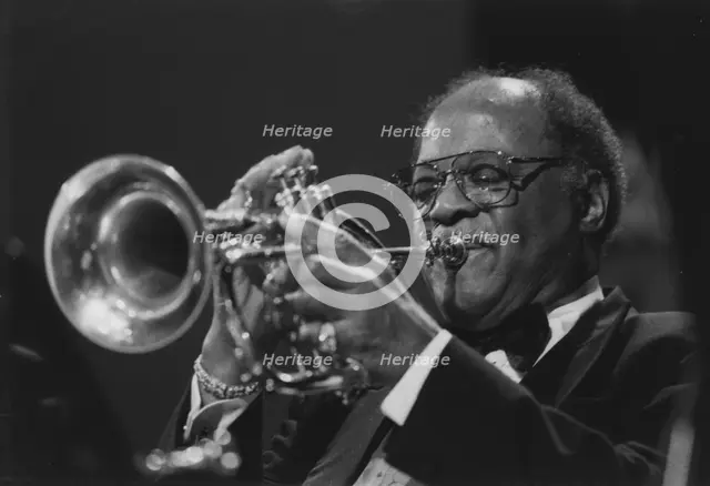 Clark Terry, Lionel Hampton and his Golden Men of Jazz, North Sea Jazz Festival, 1994. Creator: Brian Foskett.