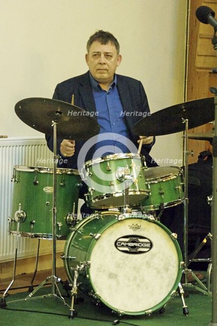 Clark Tracey, Simon Spillett Quartet, National Jazz Archive, Loughton, Essex, 15 Feb 2020. Creator: Brian O'Connor.