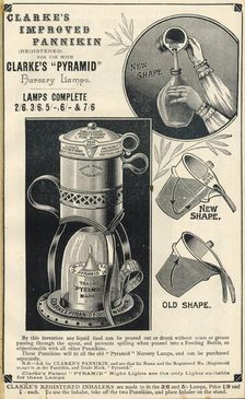 Clarkes Pyramid Nursery Lamp, 1890s