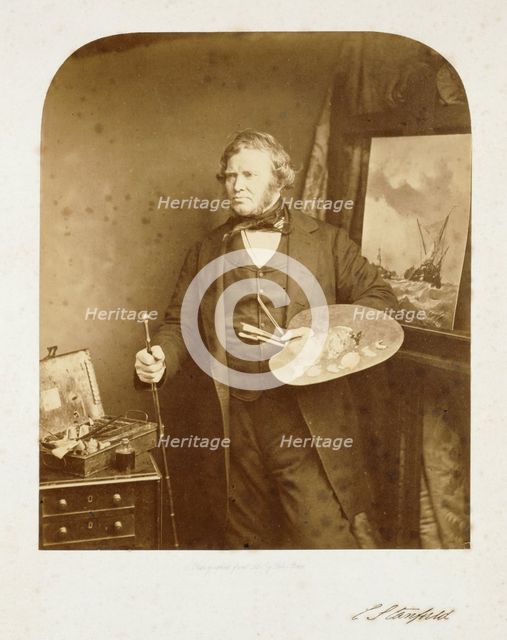 Clarkson Stanfield, RA, c1857. Creator: William Henry Lake Price.