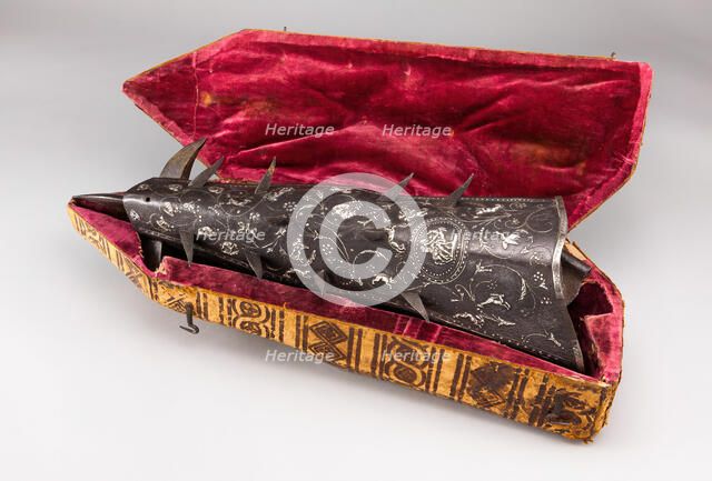 Clawed Arm Defense, Italy, mid-19th century in the early 17th centlury style. Creator: Antonio Cortelazzo.