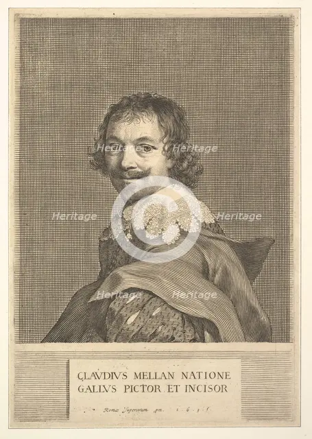 Claude Mellan: Self Portrait, 1635. Creator: Claude Mellan.