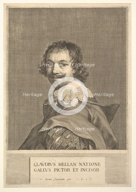 Claude Mellan: Self Portrait, 1635. Creator: Claude Mellan.