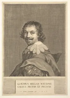 Claude Mellan: Self Portrait, 1635. Creator: Claude Mellan