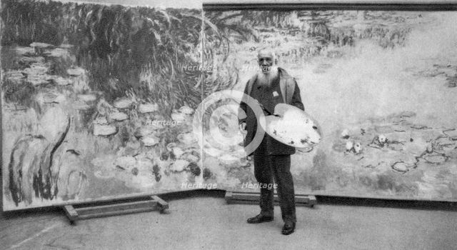 Claude Monet, French Impressionist painter, 1923. Artist: Unknown