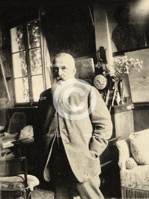 Claude Monet in His Studio at Giverny. Creator: Anonymous.