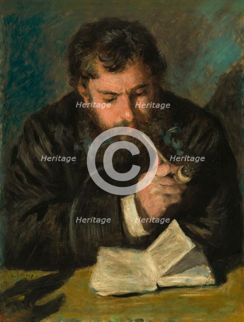 Claude Monet (Le Liseur), 1872. Creator: Renoir, Pierre Auguste (1841-1919).