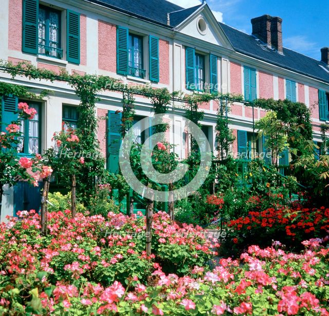 Claude Monet's house, Giverny, Normandy, France. Creator: Peter Thompson.