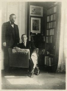 Claude Debussy and Igor Stravinsky, 1912. Creator: Satie, Erik (1866-1925)