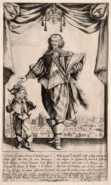 Claude Deruet and His Son, 1632. Creator: Jacques Callot (French, 1592-1635)