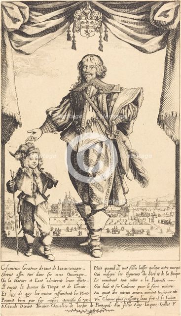 Claude Deruet and his Son, Jean, 1632. Creator: Jacques Callot.