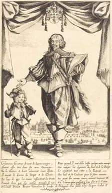 Claude Deruet and his Son, Jean, 1632. Creator: Jacques Callot