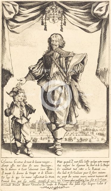 Claude Deruet and his Son, Jean, 1632. Creator: Jacques Callot.