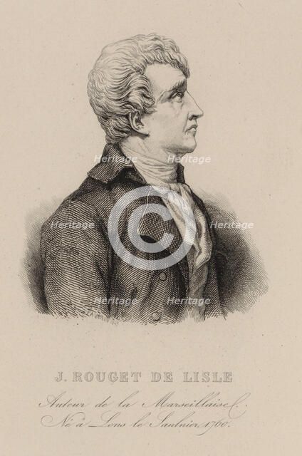 Claude Joseph Rouget de Lisle (1760-1836), 1830s.