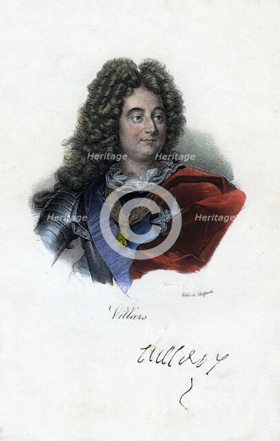 Claude Louis Hector de Villars, French general, (c19th century).Artist: Delpech
