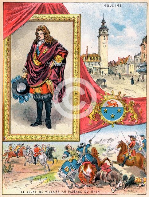 Claude Louis Hector de Villars, French military commander, 1898. Artist: Gilbert