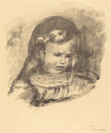Claude Renoir, head lowered (Claude Renoir, la tete baissee), 1904. Creator: Pierre-Auguste Renoir