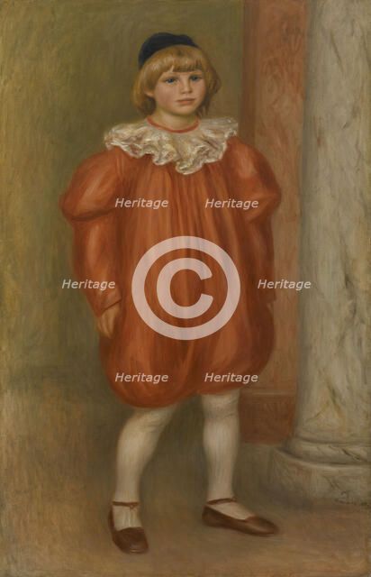 Claude Renoir in Clown Costume, 1909. Artist: Renoir, Pierre Auguste (1841-1919)