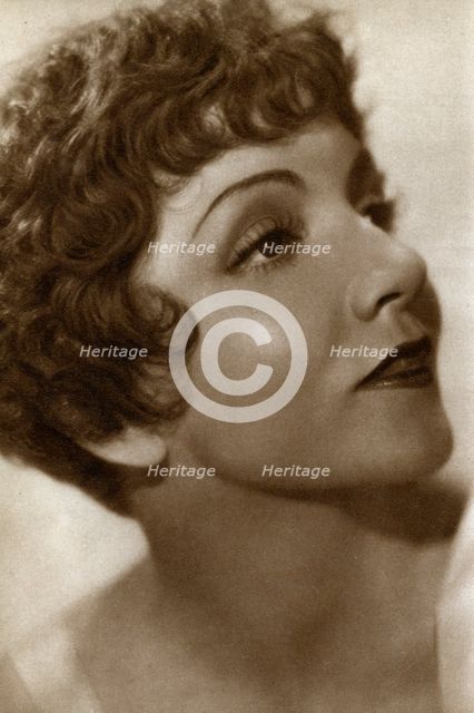 Claudette Colbert, French-American actress, 1933. Artist: Unknown
