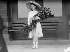 Claudia Lyon of Texas, Sponsor At Launching of U.S.S. Texas, May 18, 1912. Creator: Harris & Ewing