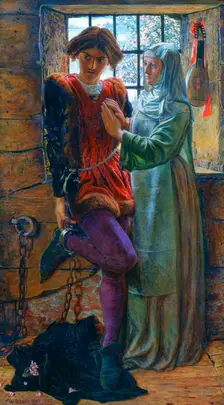 Claudio and Isabella 1850. Artist: William Holman Hunt